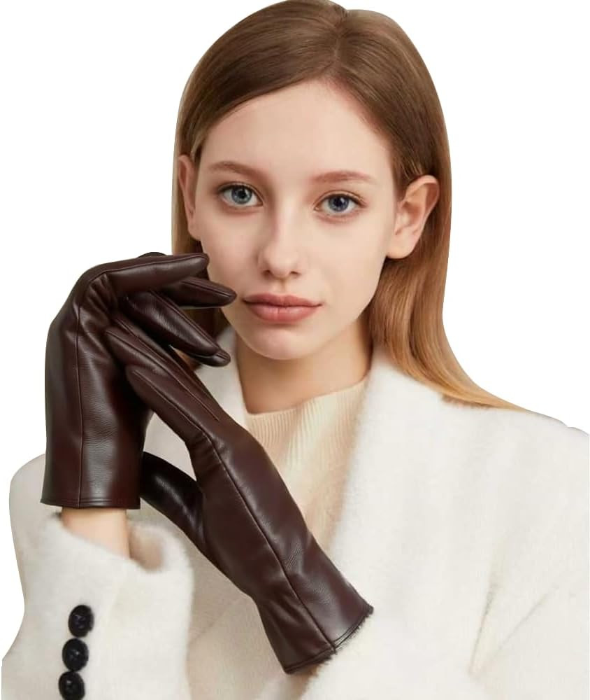 JOOFAN Winter Warm Genuine Leather Gloves for Women, Touchscreen Texting Driving Gloves for Outsi... | Amazon (US)