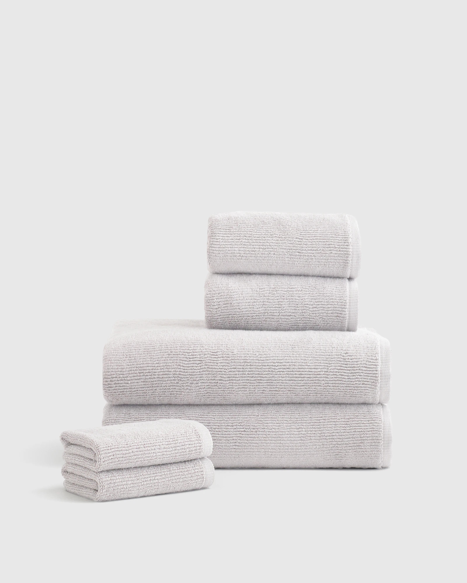 Turkish Ribbed Quick Dry Bath Towel Bundle | Quince