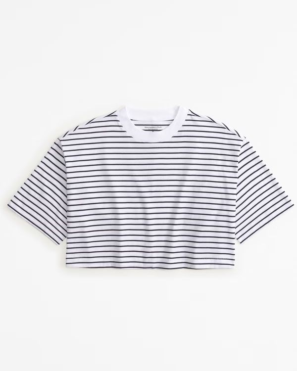 Essential Premium Polished Cropped Tee | Abercrombie & Fitch (US)