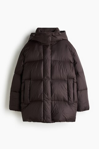 H & M - Daunen-Pufferjacke mit Kapuze - Braun - Damen | H&M (DE, AT, CH, NL, FI)