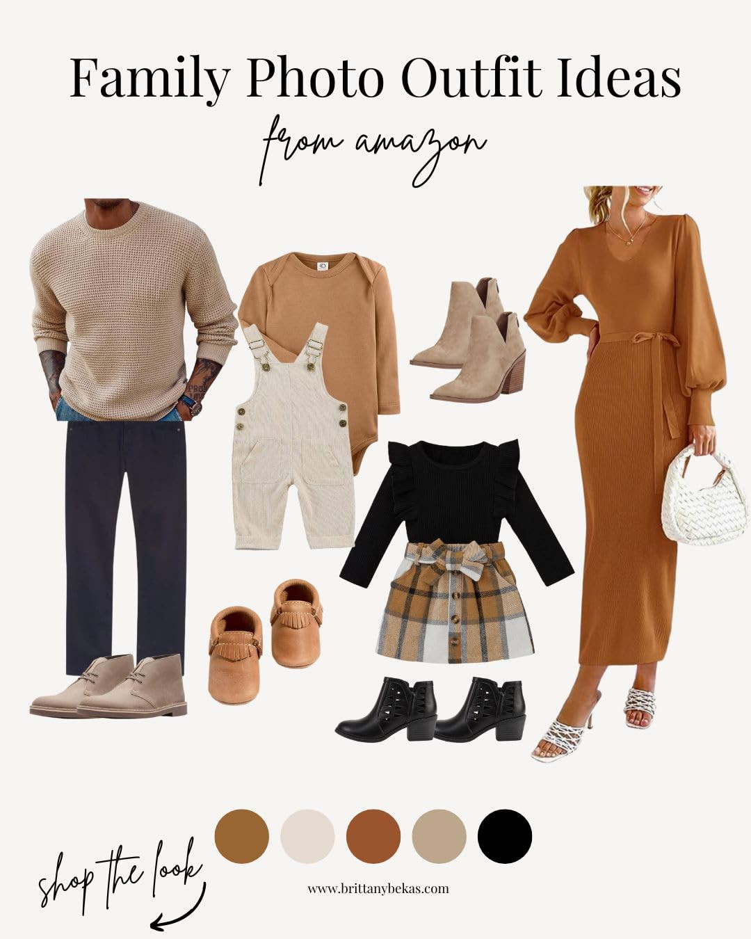 A fall color palette for fall family photos. fall family picture outfits - fall family photo outfits - fall outfits - family photo outfits - family pictures - what to wear family photos - fall sweater dress - fall toddler outfits - plaid toddler dre | Amazon (US)