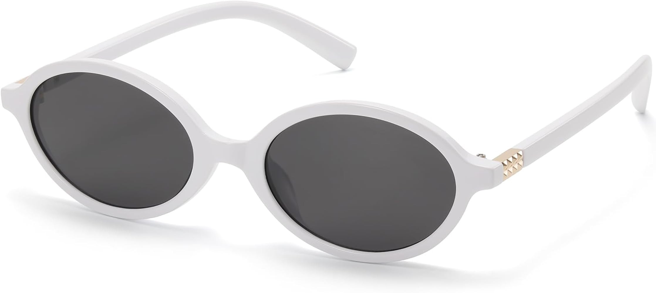 ViewJoy Retro Oval Sunglasses for Women Vintage 90s Y2K Trendy Designer Sun Glasses | Amazon (US)