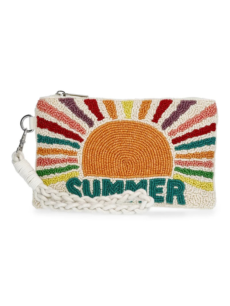 No Boundaries Women's Beaded Summer Wristlet, Multi | Walmart (US)
