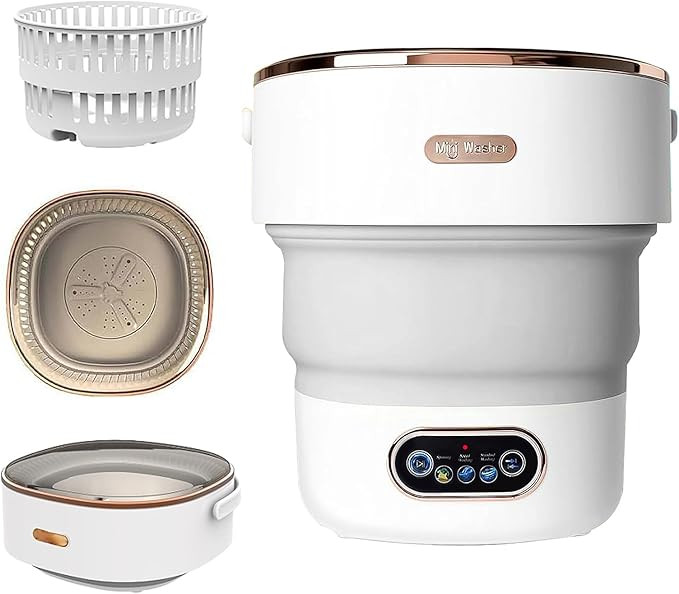 Portable Washing Machine,15L Collapsible Mini Washer with 3 Cleaning Modes Drain Basket Small Fol... | Amazon (US)
