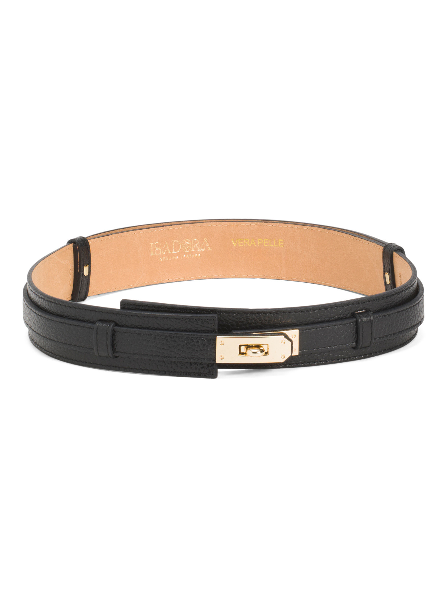 Made In Italy Leather Turn Lock Close Buckle Belt | Valentine's Day Gifts | Marshalls | Marshalls