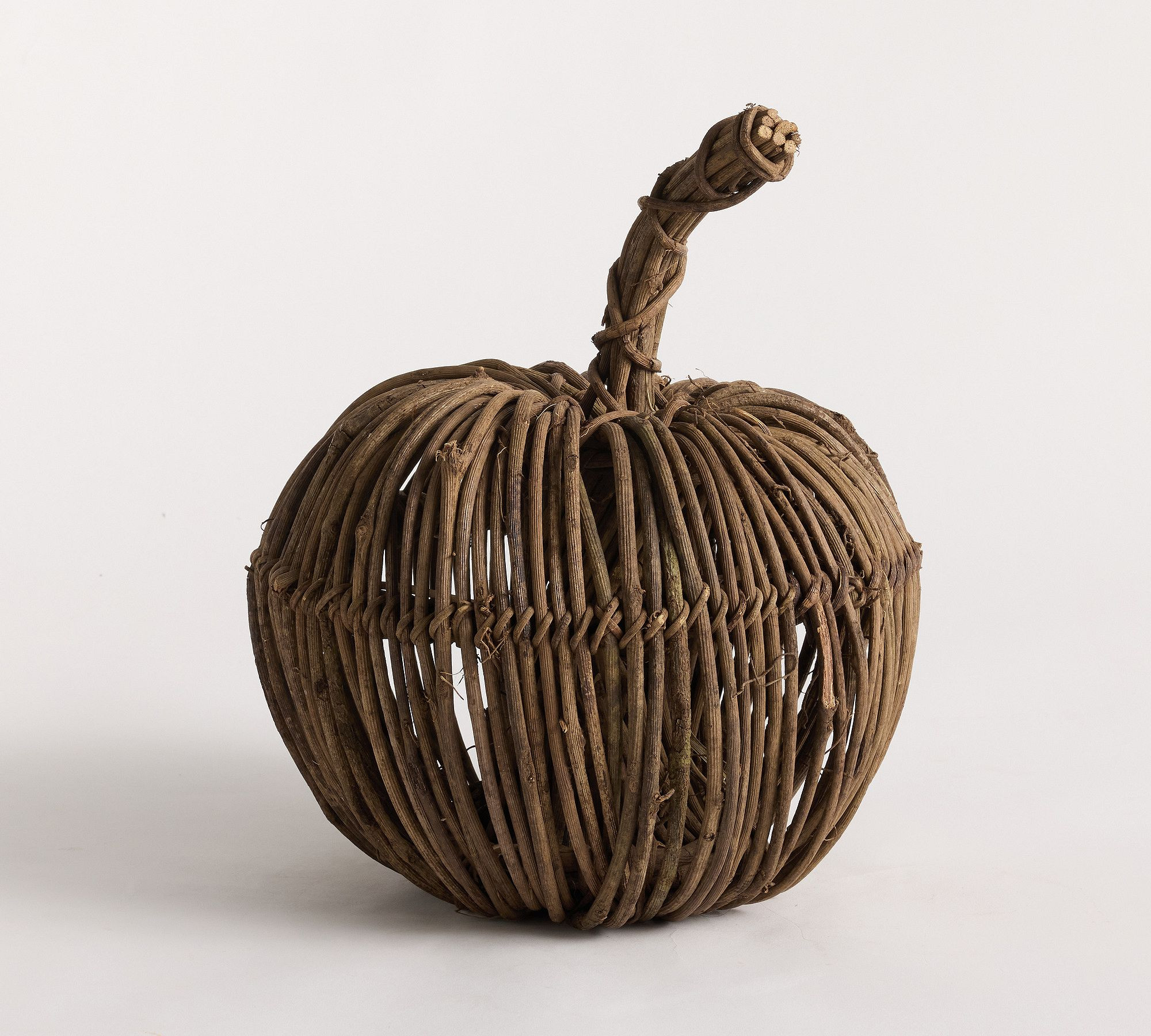 Natural Woven Twig Pumpkin | Pottery Barn (US)