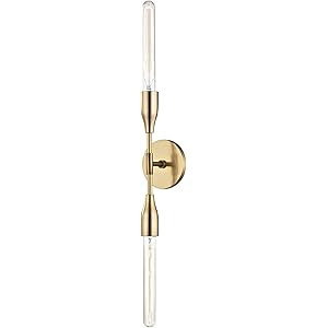 Mitzi H116102-AGB Tara Wall Sconce, Brass | Amazon (US)