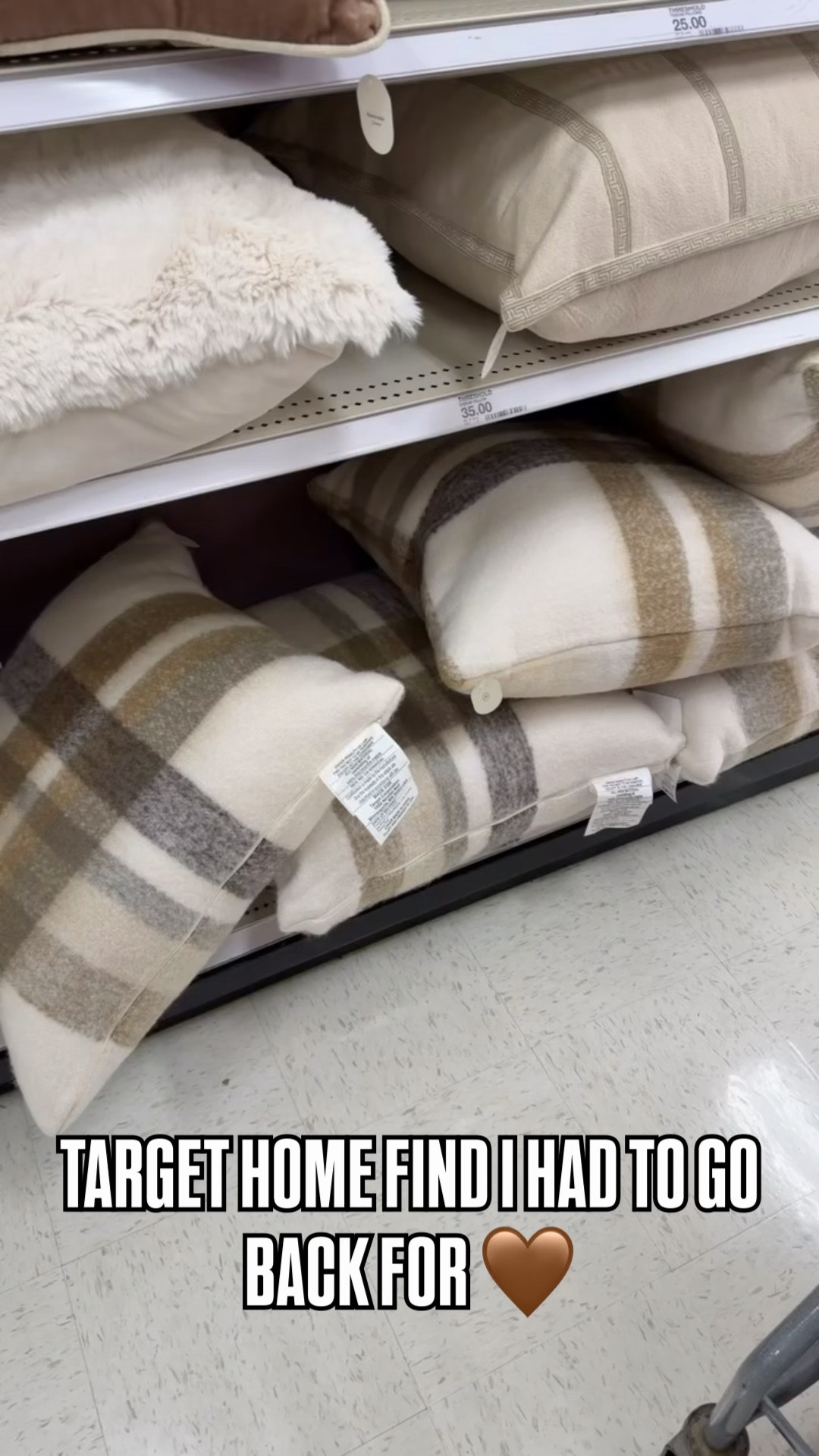Target home finds SO good I had to go back for more!! 😍🤎 These pillows are too good!