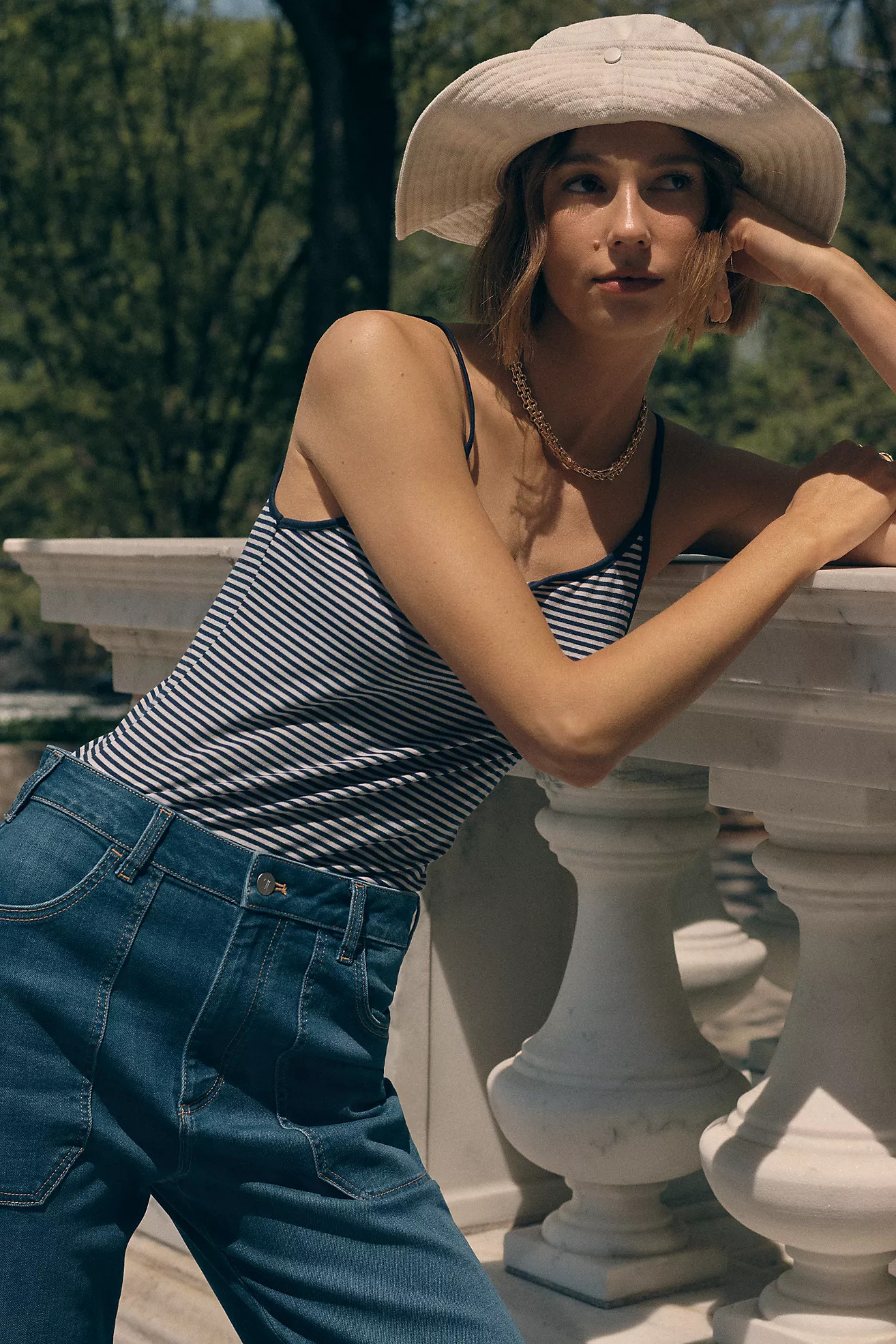 Surrey '90s Strappy Scoop Tank | Anthropologie (US)
