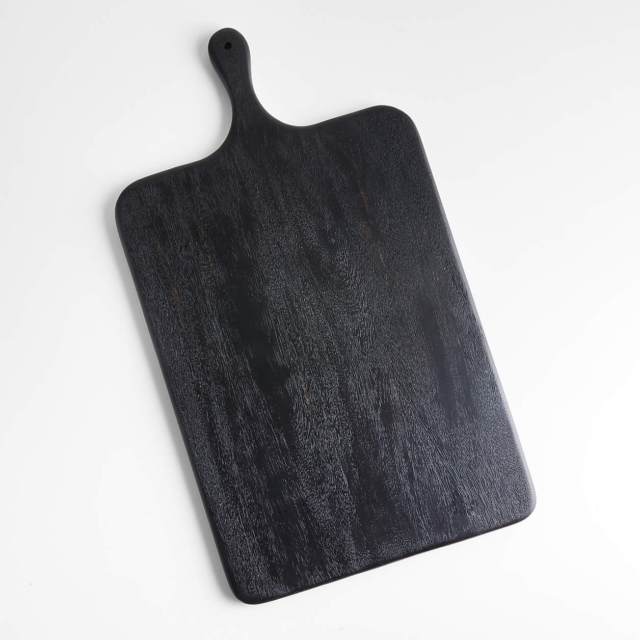 Tondo Ebonized Rectangle Serving Board + Reviews | Crate & Barrel | Crate & Barrel