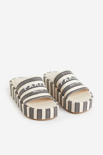 Embroidery-detail Platform Sandals | H&M (US)