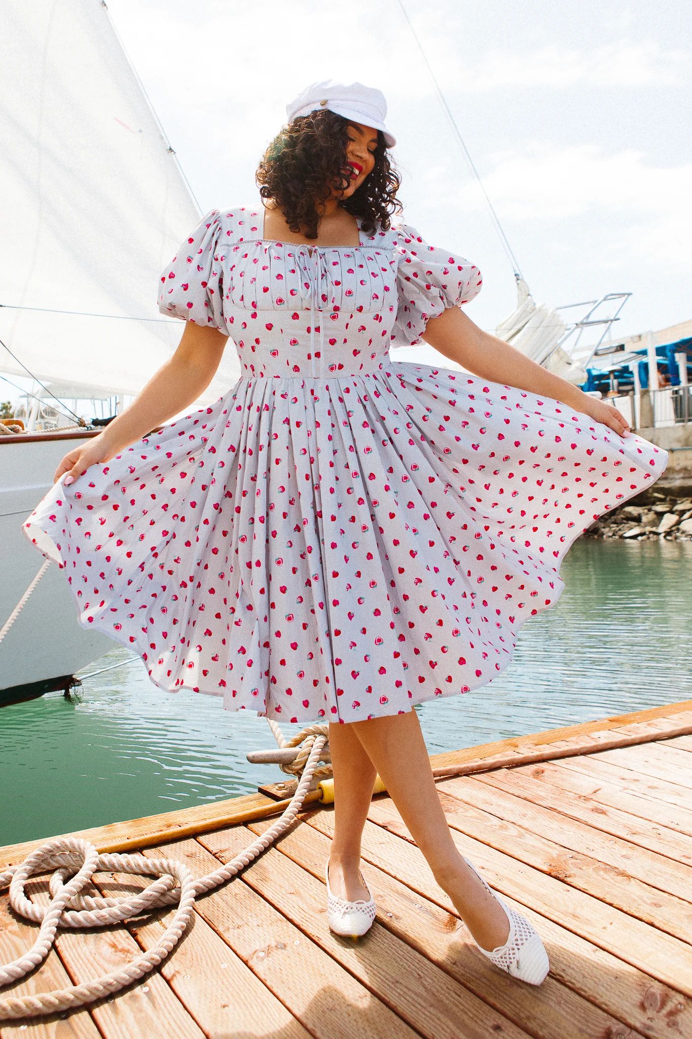 Thea Dress in Strawberry | Ivy City Co