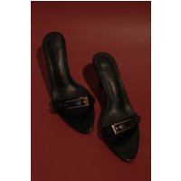 Marieanne Buckle High Heel - Black | MESHKI US