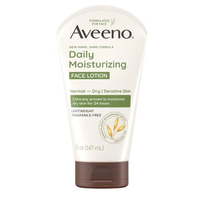 Aveeno Daily Moisturizing Prebiotic Oat Face Cream for Dry Skin - Fragrance Free - 5fl oz | Target