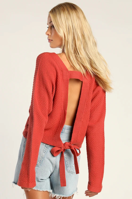 Terracotta Sweater valentines outfit Valentines Day outfit valentines day sweater valentines sweater | Lulus (US)