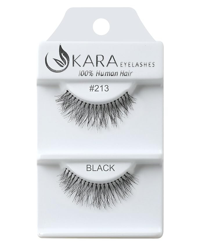 Kara Beauty Human Hair Eyelashes - 213 (Pack of 12) | Amazon (US)