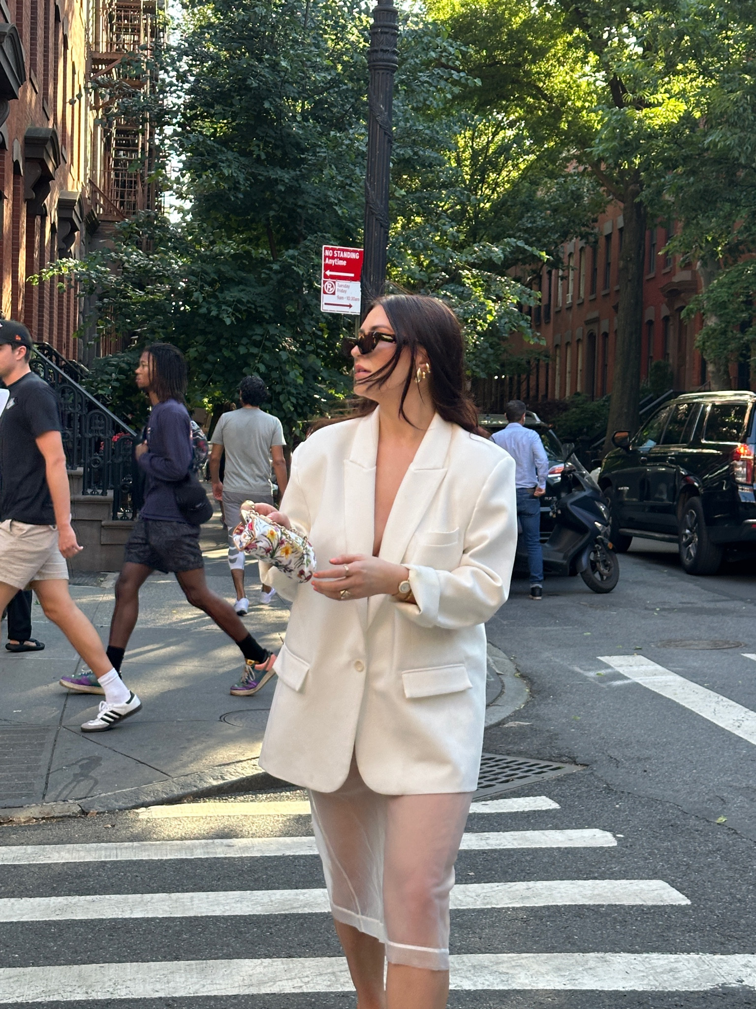 How to wear the sheer skirt trend: layer with an oversized blazer! 

#LTKstyletip