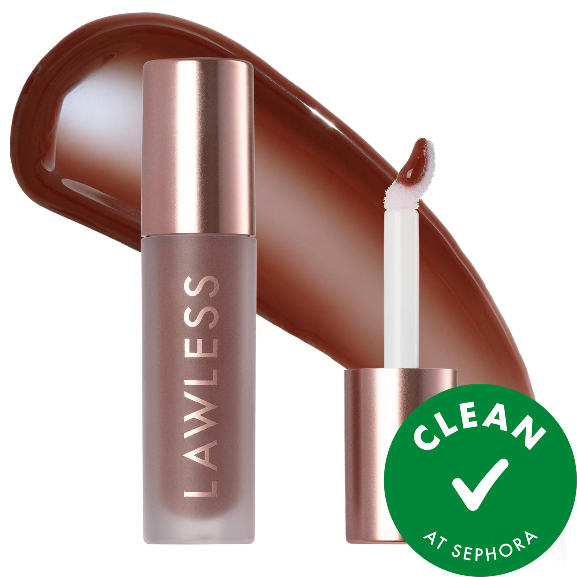 LAWLESS Forget The Filler Lip Plumper Line Smoothing Gloss Maple Sugar 0.11 oz / 3.3 ml | Sephora (US)