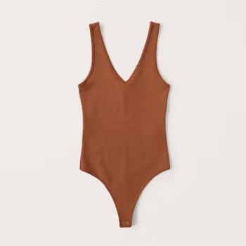 Bare Seamless V-Neck Bodysuit | Abercrombie & Fitch (US)
