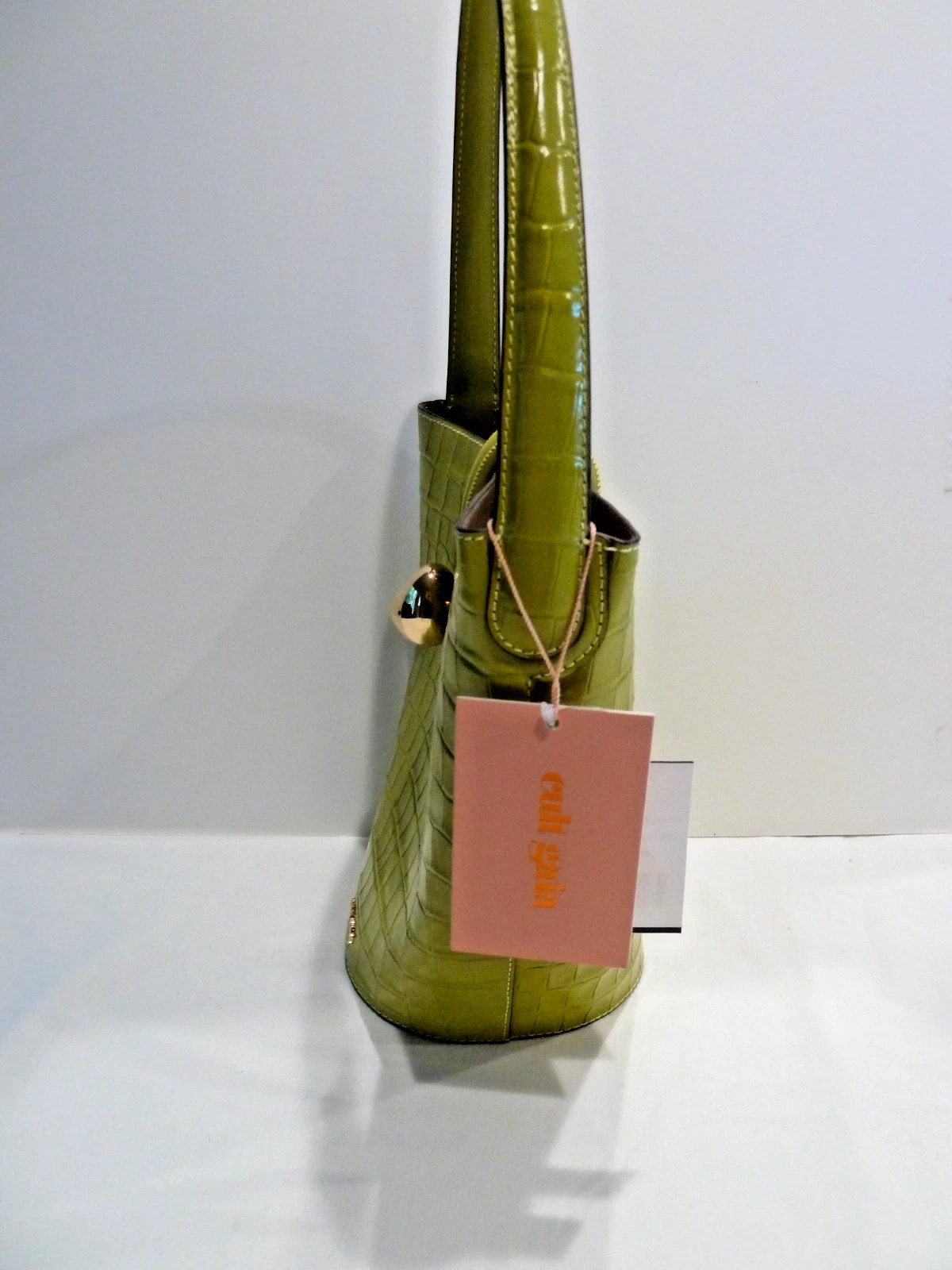 Green Cult Gaia Freedie Laurel Leather Bucket Bag NWT | eBay | eBay US