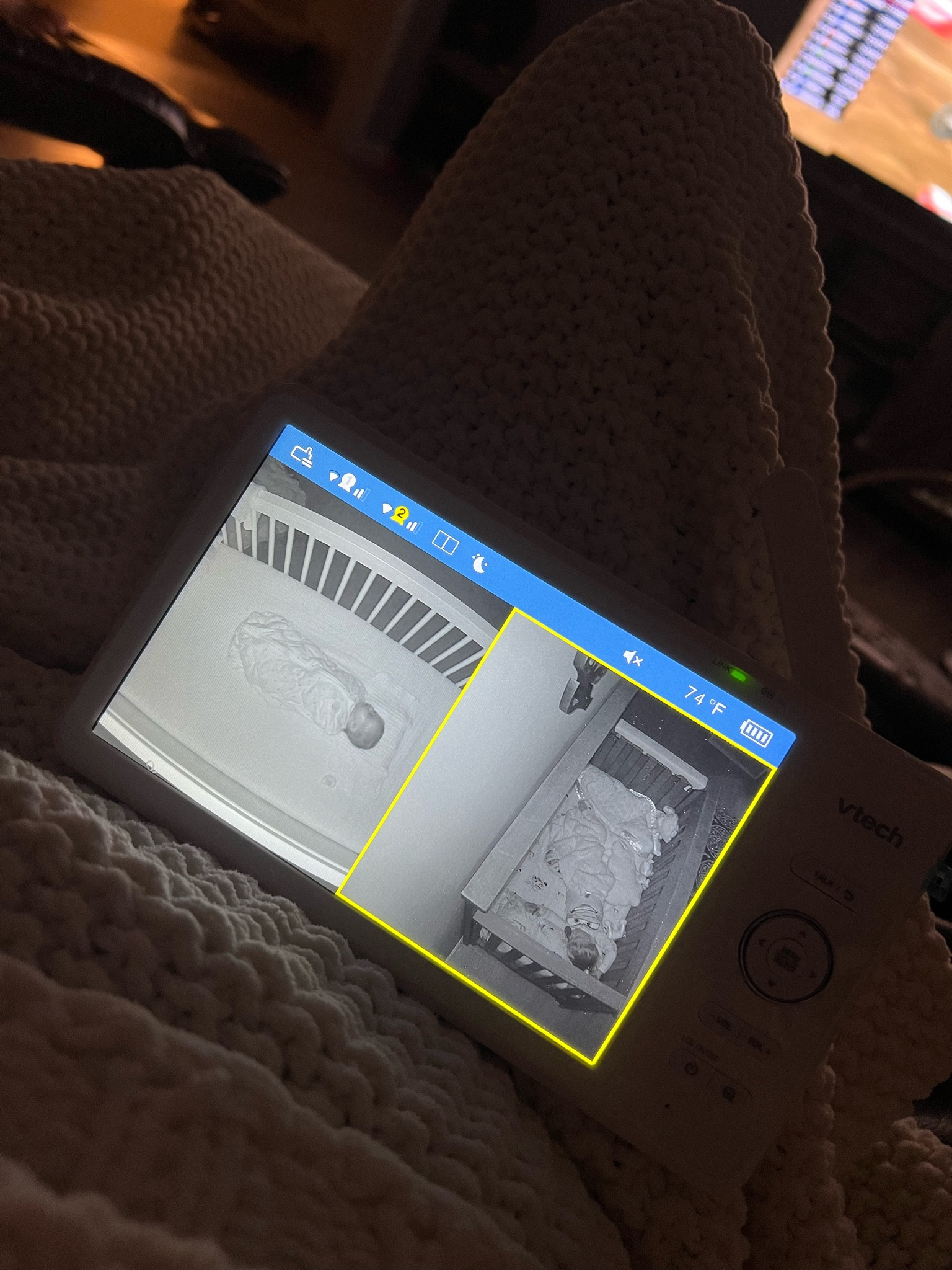 Loving the vtech double monitor so I can watch both the kids at night on a large 7" monitor! You can also connect these cameras to your phone if you prefer! 

Baby monitor // baby must haves // baby 

#LTKkids #LTKbump #LTKbaby