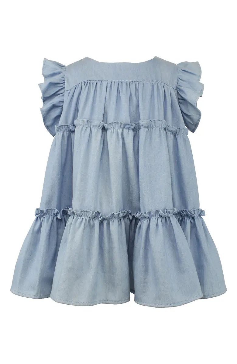 Tiered Cotton Chambray Dress | Nordstrom