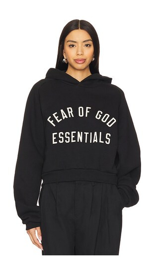 Cropped Hoodie in Black | Revolve Clothing (Global)