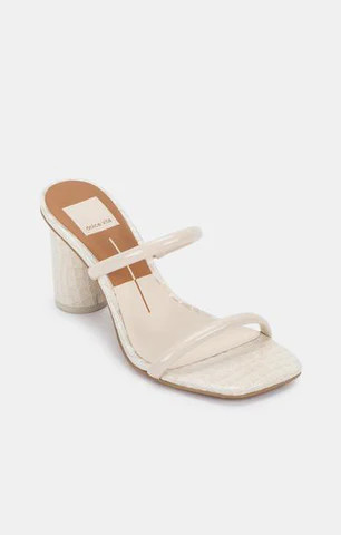 Dolce Vita Noles Block Heels ~ Ivory Patent Croco | Show Me Your Mumu