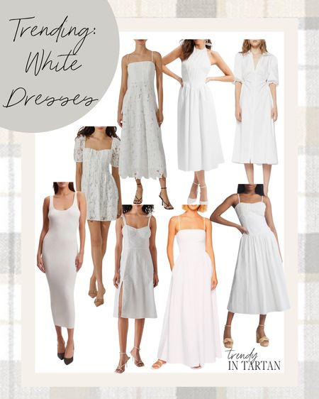 Trending: white dresses!

Mini dress, midi dress, formal dress, bridal dress, white dress, spring dress 

#LTKstyletip #LTKSeasonal