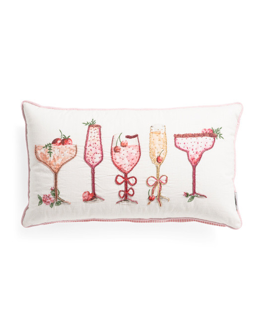 14x24 Amour Cocktails Pillow | TJ Maxx