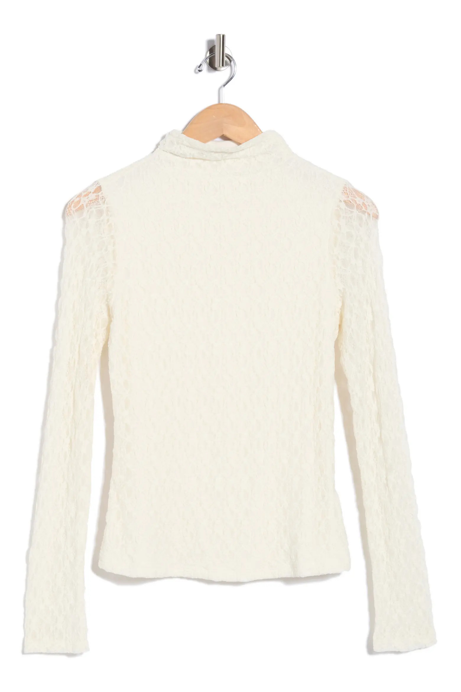NORDSTROM RACK Lace Long Sleeved Mock Neck Top (Women) | Nordstromrack | Nordstrom Rack