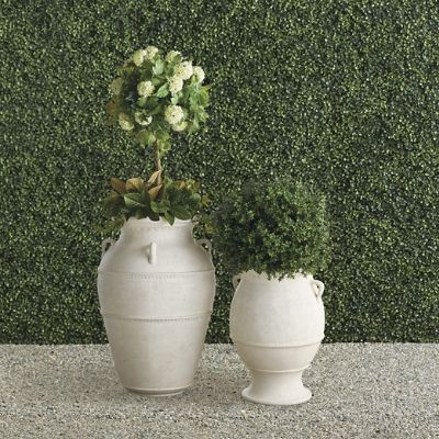 Sardinia Planter with Scalloped Accents & Faux-Stone Composite Construction | Frontgate