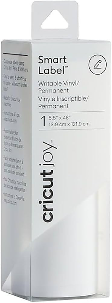 Cricut Joy Smart Label Writable Vinyl - Adhesive Decal Roll - 5.5" x 48" - DIY Label Making for H... | Amazon (US)