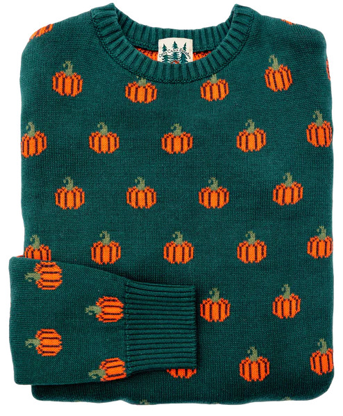 The Country Pumpkin Women's Sweater - Green | Kiel James Patrick