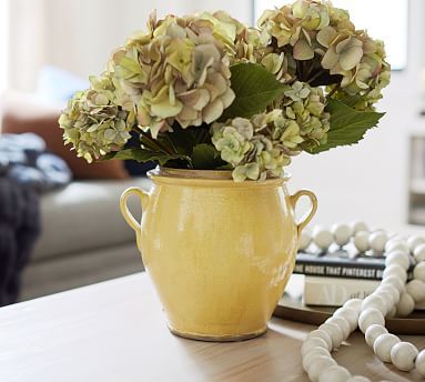 Faux Hydrangea Bouquet - Green | Pottery Barn (US)