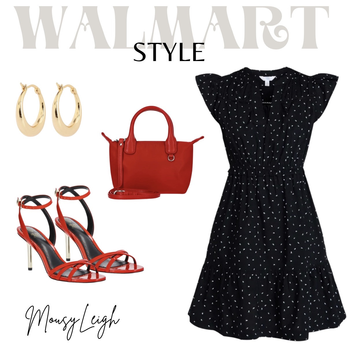 black mini dress with red pops!

#LTKootd #LTKSeasonal #LTKSaleAlert