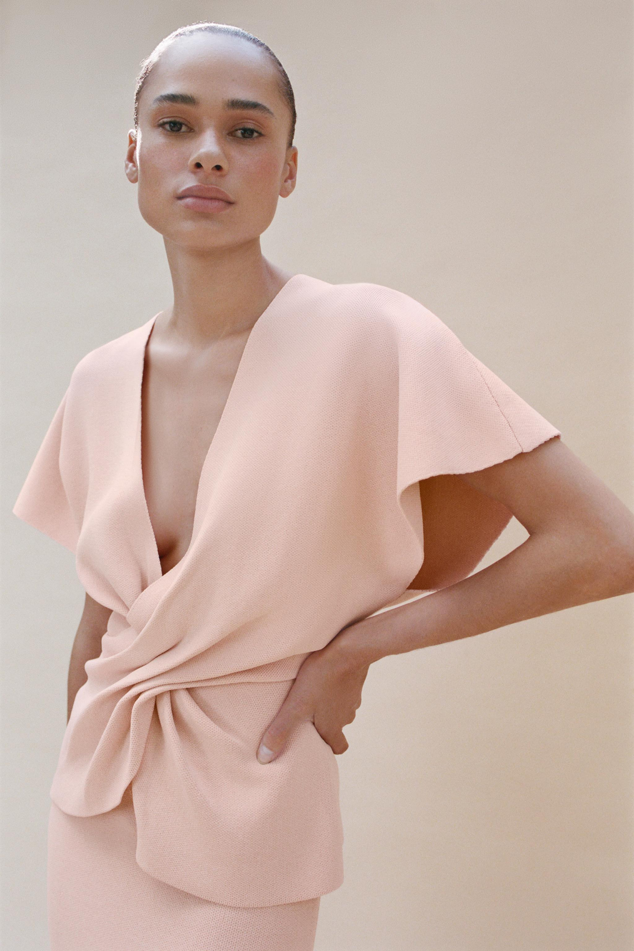 DRAPED KNIT TOP | Zara US