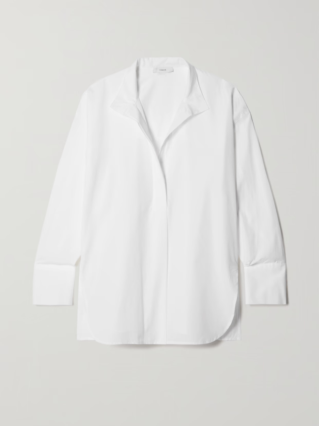 Vince - Cotton-poplin Shirt - Off-white | NET-A-PORTER (UK & EU)