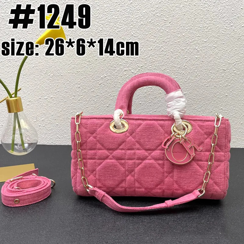 DIOR Luxury Bag Dior D-joy Denim Collection high-quality fashion Classic Bag Handbag Women's Leat... | DHGate