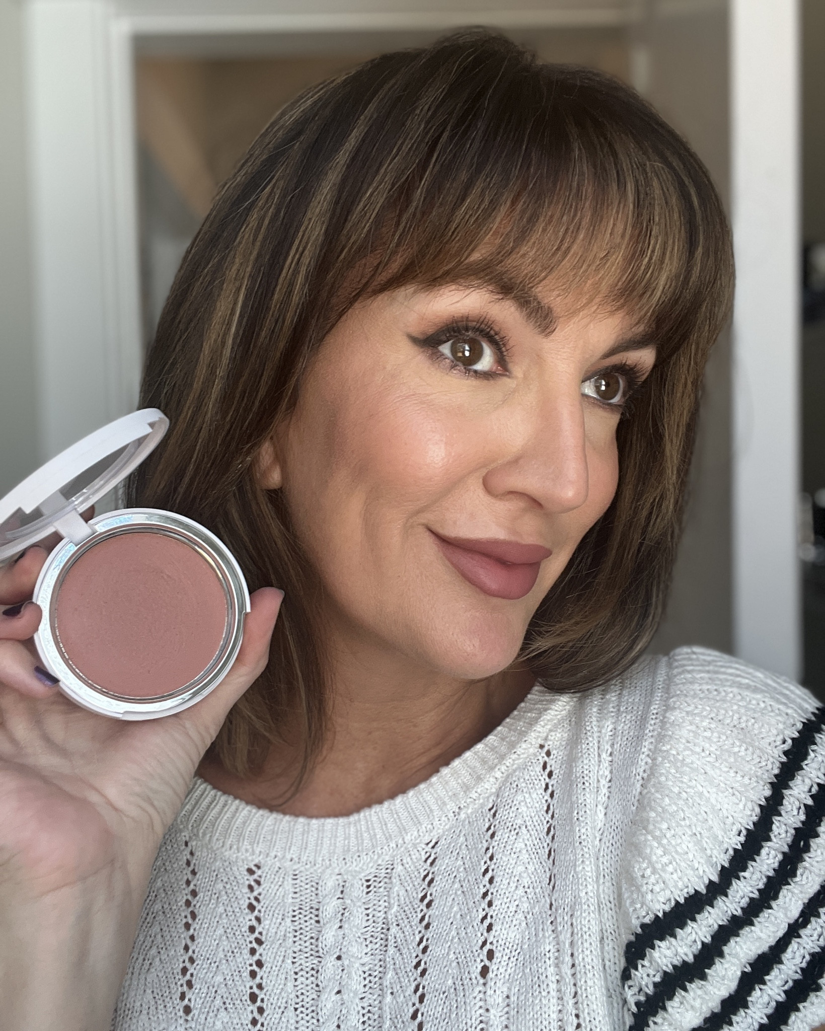 If you want to try a cream blush, I highly recommend the makeup by Mario soft pop, plumping blush veils. Wearing shade “barely blushing” here and it’s so pretty!!! 

#LTKFindsUnder50 #LTKOver40 #LTKgrwm