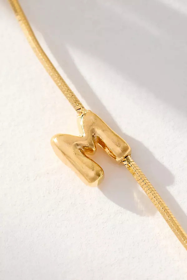 Barely There Bubble Monogram Necklace | Anthropologie (US)