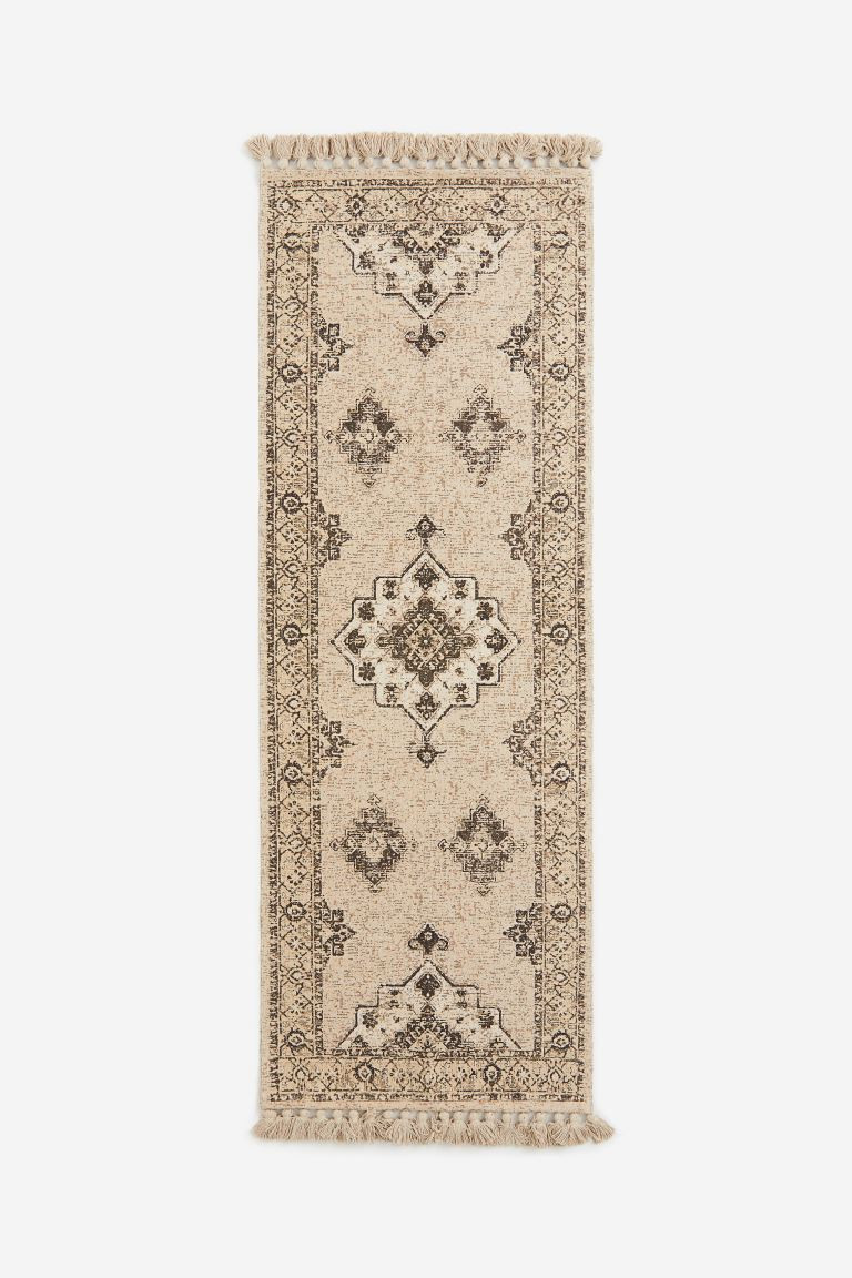 Patterned Rug with Fringe | H&M (US + CA)