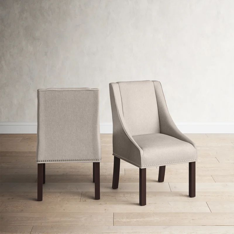 Dracut Upholstered Solid Back Arm Chair | Wayfair North America