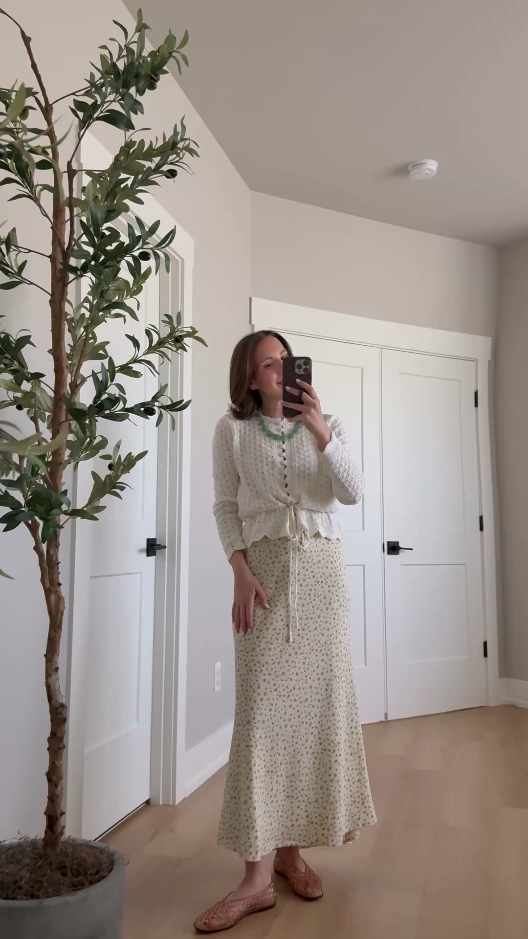 Teacher outfit idea 🍎 the prettiest Amazon cardigan and a floral midi skirt. Size small in both! Use code 20ASHG for 20% off at Bohme!

Teacher outfit, teacher style, classroom style, outfit idea, what I’m wearing