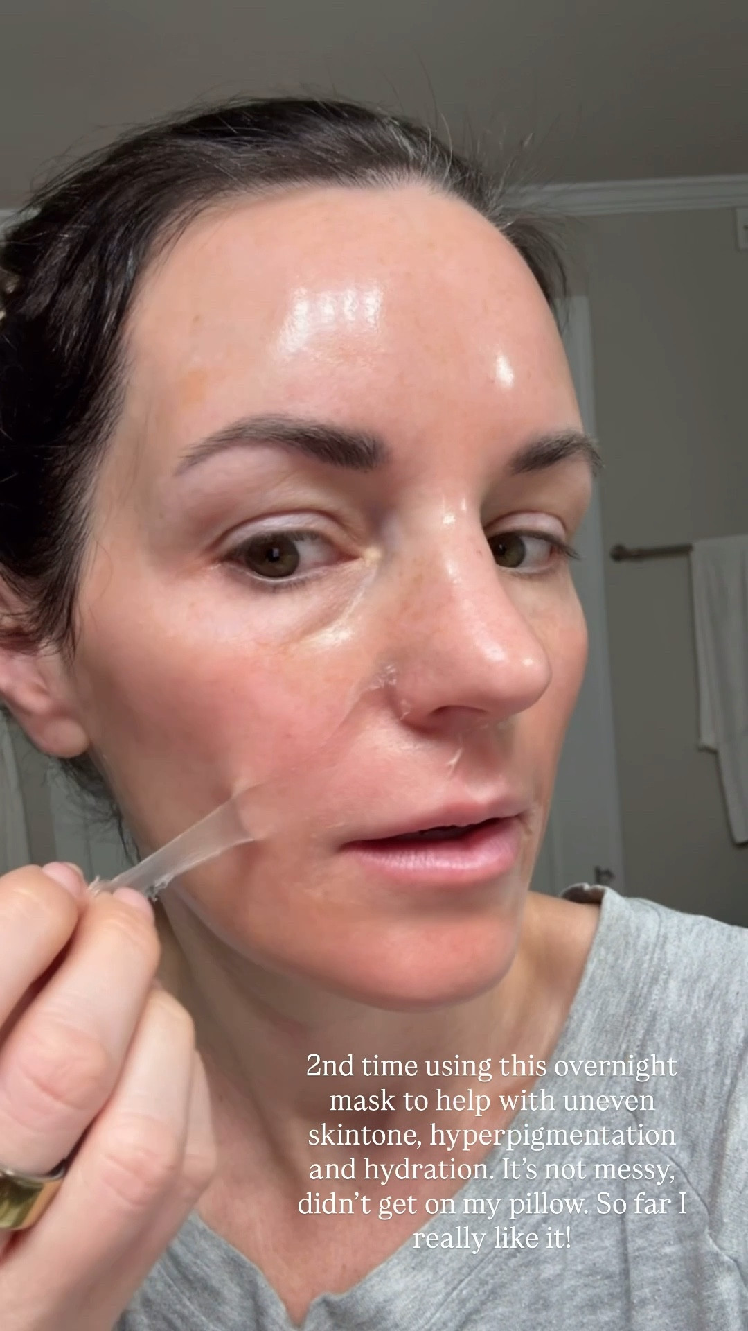 Overnight mask to help with uneven skin tone, hyperpigmentation and hydration 

#LTKBeauty #LTKmorningroutine