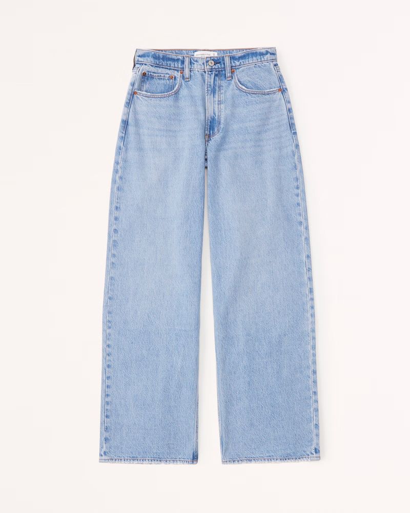 Mid Rise Ultra Wide Leg Jean | Abercrombie & Fitch (US)