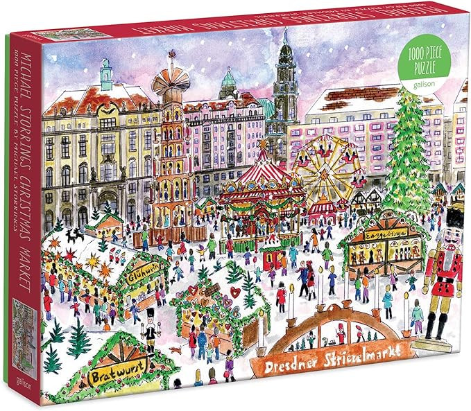 Galison Michael Storrings Christmas Market 1000 Piece Puzzle from Galison - Featuring Beautiful I... | Amazon (US)