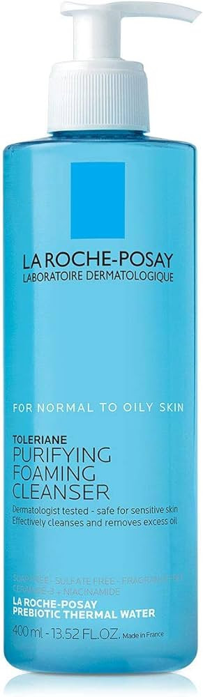 La Roche-Posay Toleriane Purifying Foaming Facial Cleanser, Niacinamide + Ceramides + Prebiotic T... | Amazon (US)