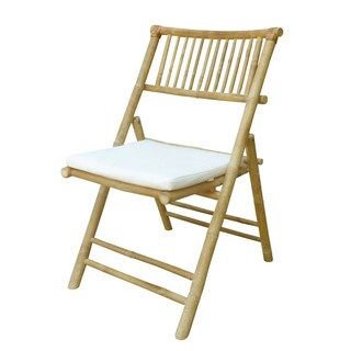 Zew Handcrafted Natural Bamboo Chair (Natural) | Bed Bath & Beyond
