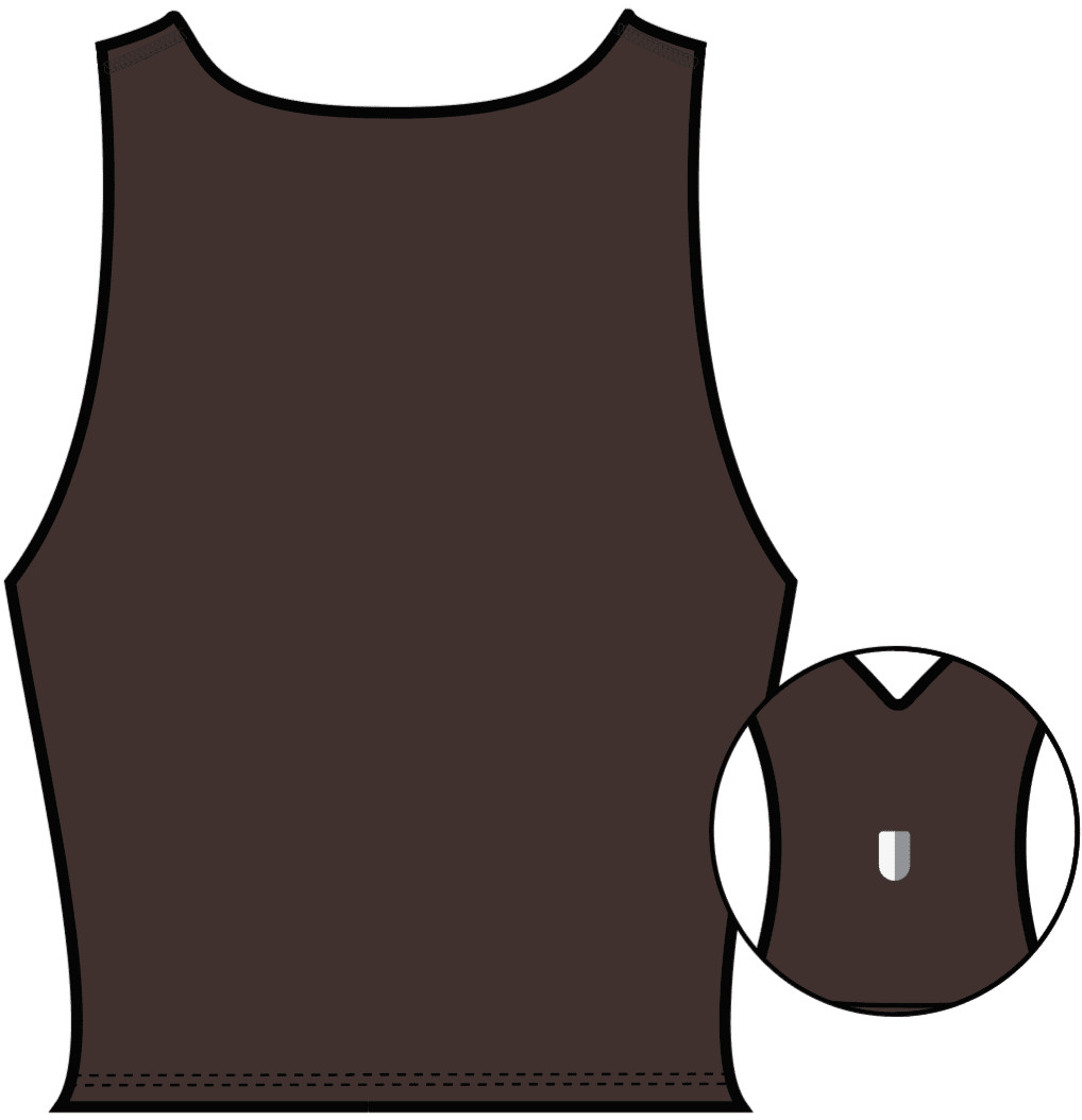 Vista Crop Tank - Solid - Cocoa | Rhoback | RHOBACK